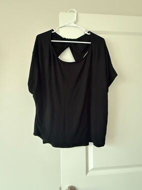 Express Black Twist-Back Blouse